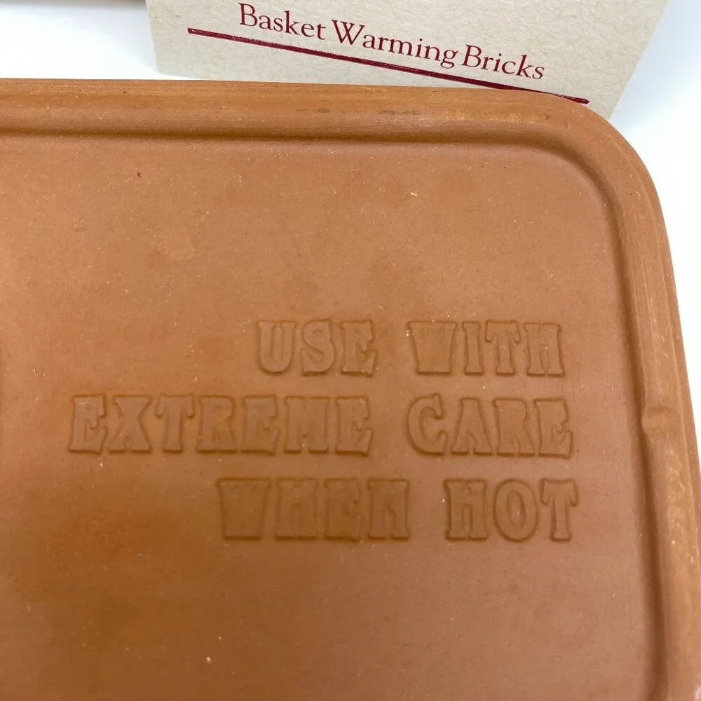 Longaberger bread basket brick #30074‎ with box bread warming brick